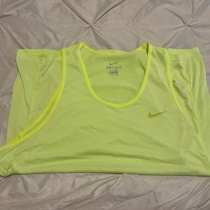 Nike dri fit neon tank size XXL, worn once